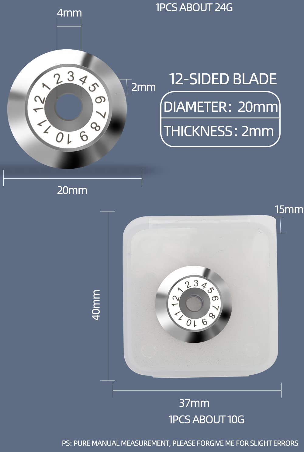 Optical Fiber Cleaver Blade Cut 12 Surface Wheel For Sumitomo